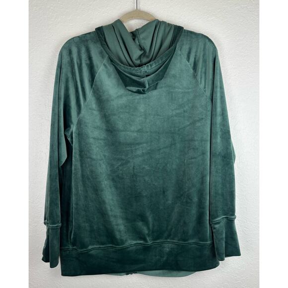 Offline By Aerie Emerald Green Velour Jacket and Pant Set Size Small - Picture 3 of 8